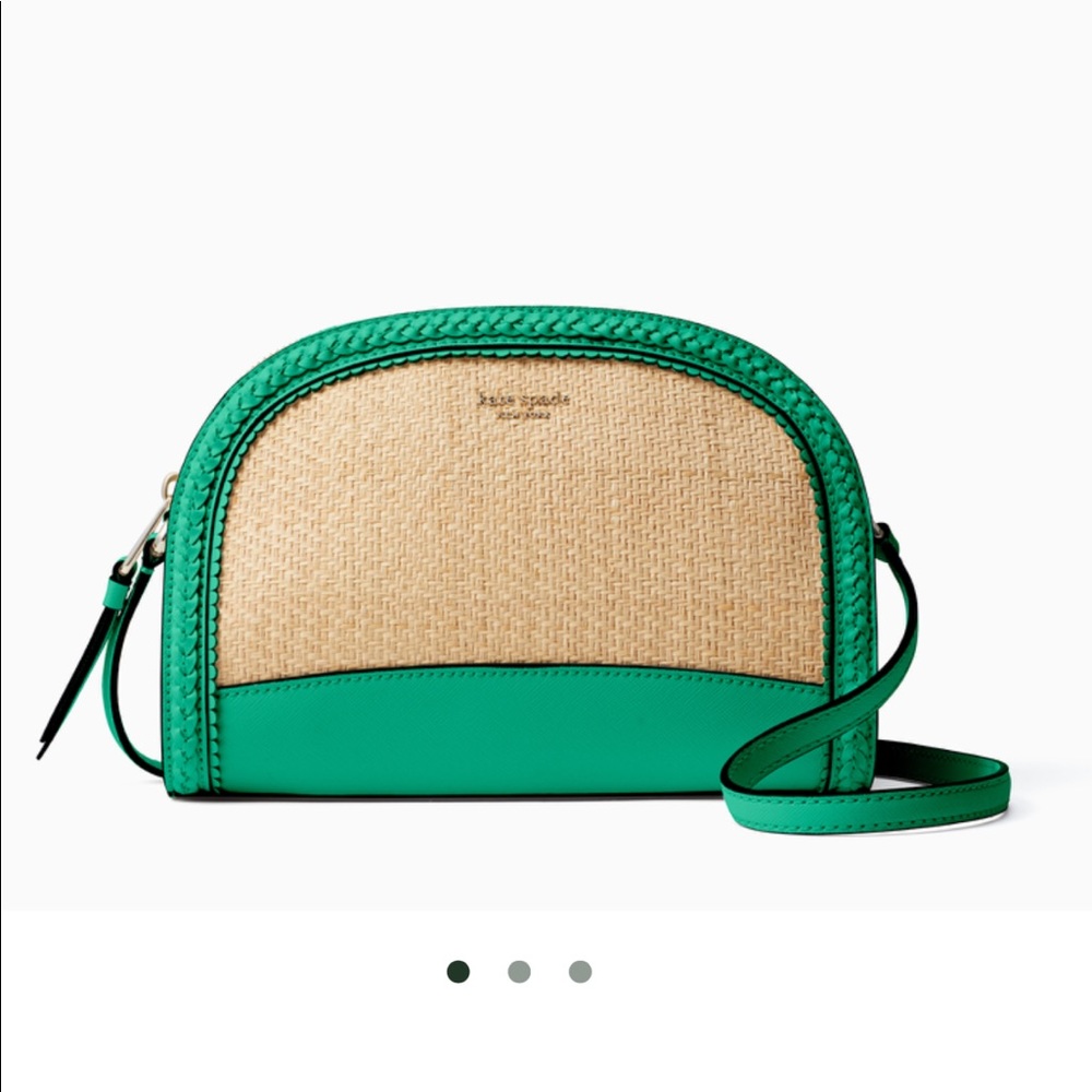 Kate Spade Reiley Straw Dome Crossbody